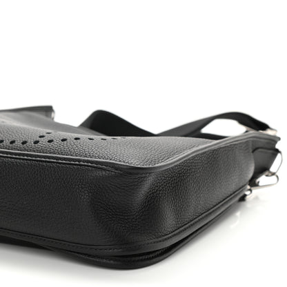 Hermes Taurillon Clemence Evelyne III PM Black 10 of 11