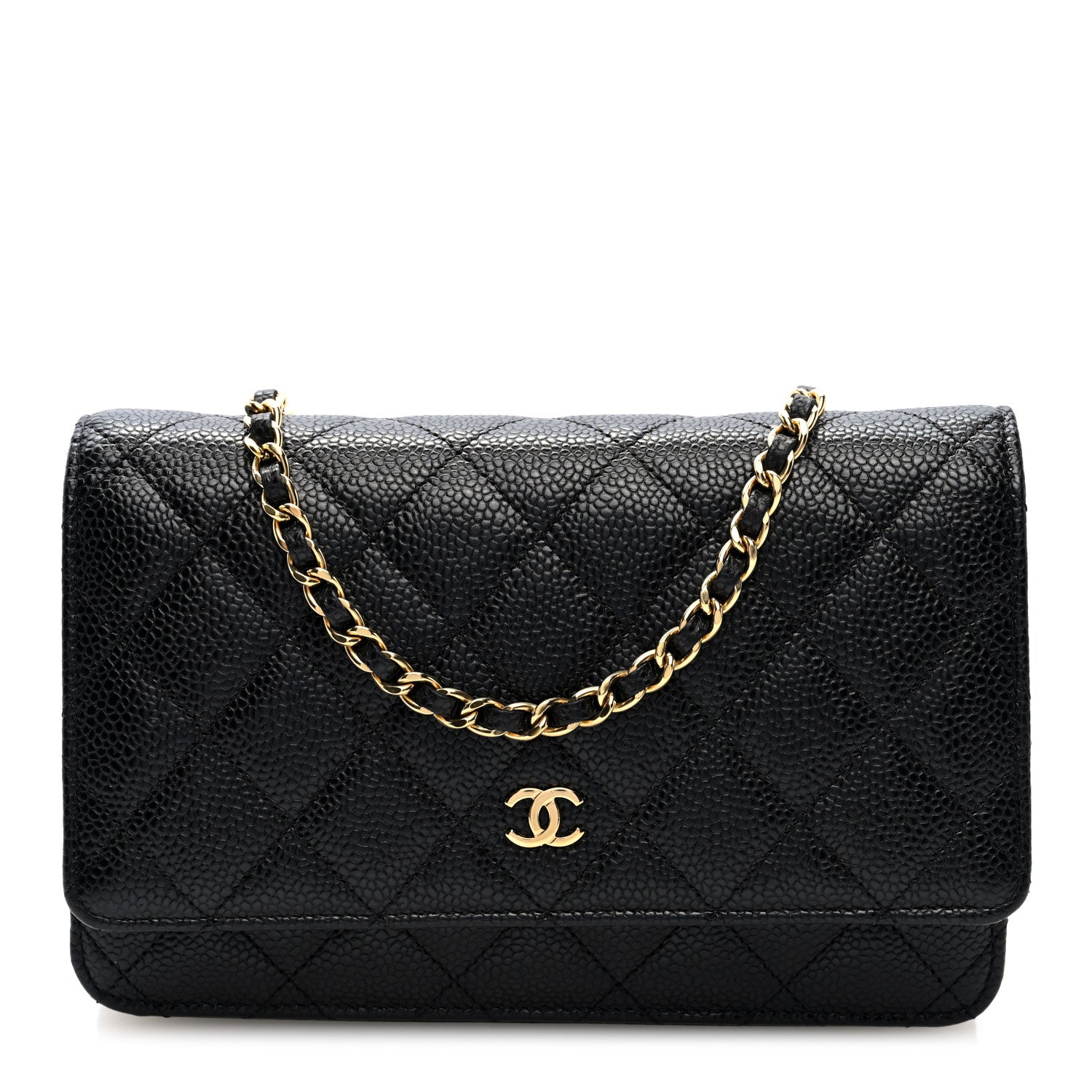 Chanel Caviar Quilted Wallet On Chain WOC Black 1 of 10