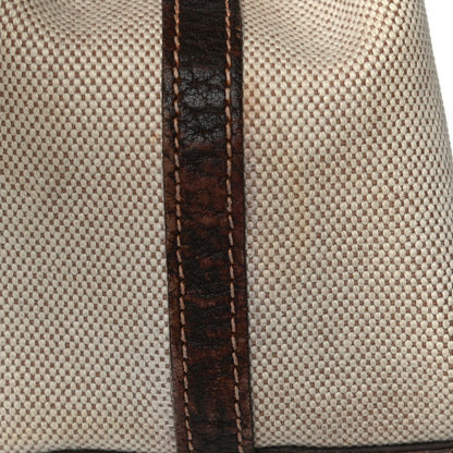 Hermes Buffle Sindhu Toile Garden Party 36 MM Tote Marron Fonce 36 of 36