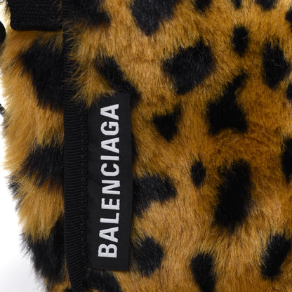 Balenciaga Faux Fur Explorer Crossbody Leopard 11 of 13