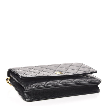 Chanel Caviar Quilted Wallet On Chain WOC Black 4 of 15