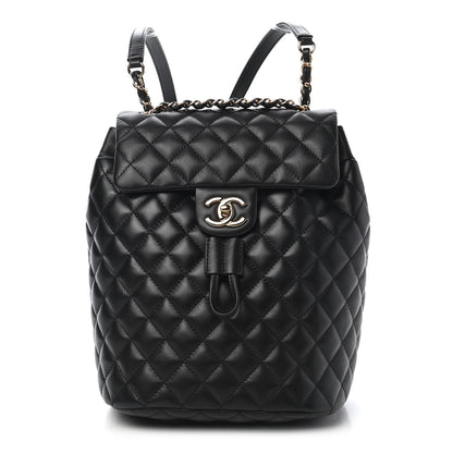 Chanel Calfskin Quilted Small Urban Spirit Backpack Black 1 of 9