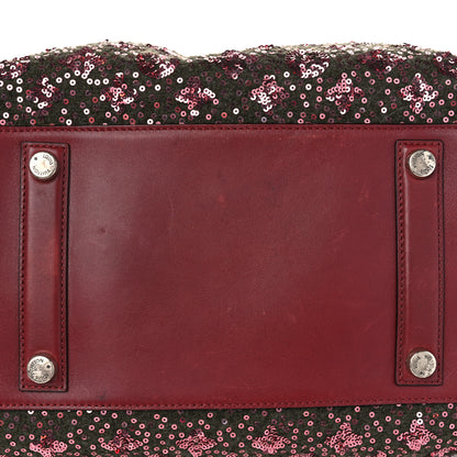 Louis Vuitton Sequin Monogram Sunshine Express North South Burgundy 13 of 14