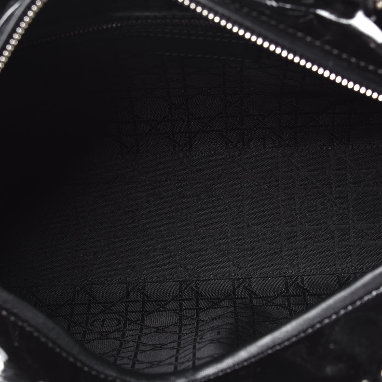 Christian Dior Patent Cannage Large Lady Dior Black 6 of 10