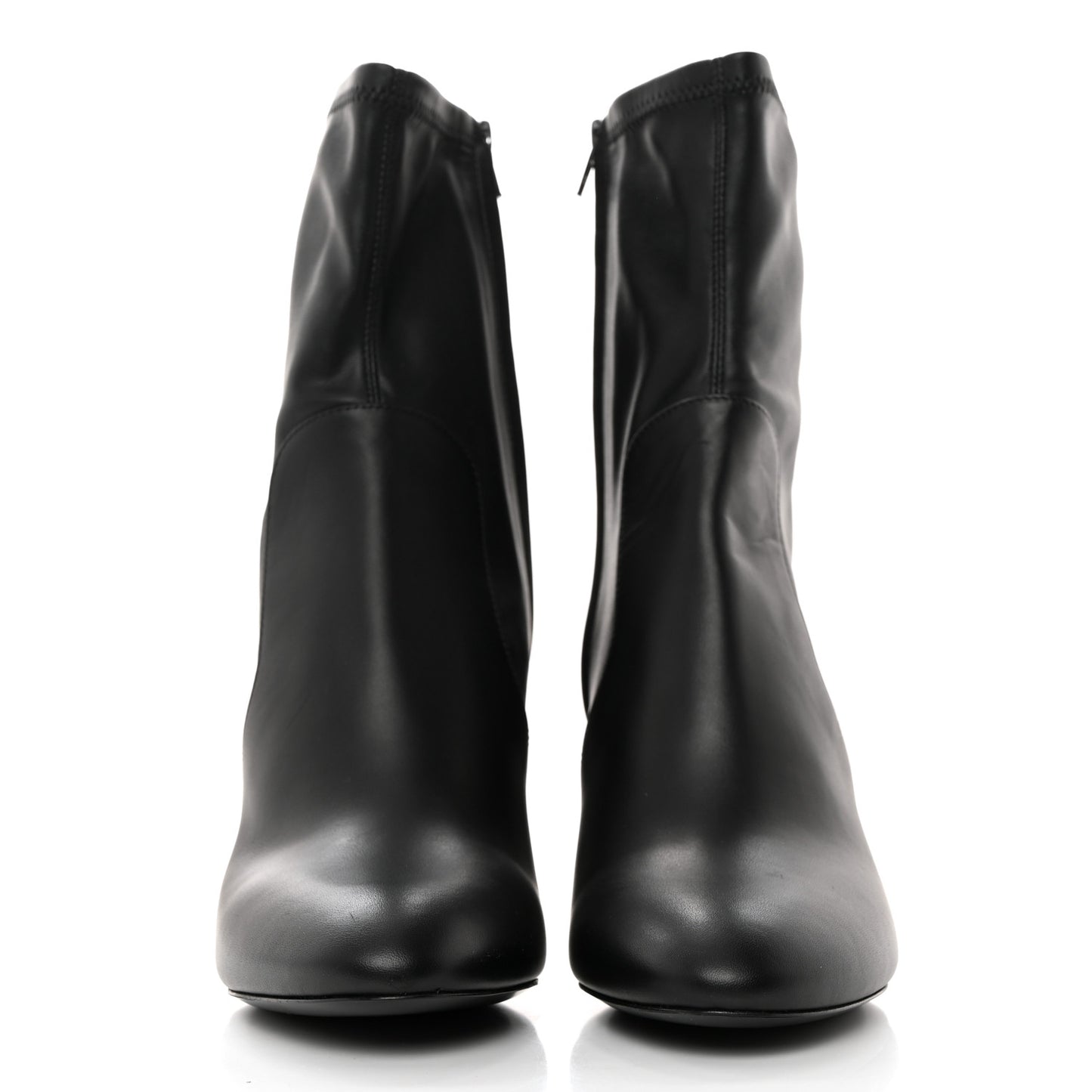 Calfskin Uniformes Silhouette Ankle Boots 39 Black