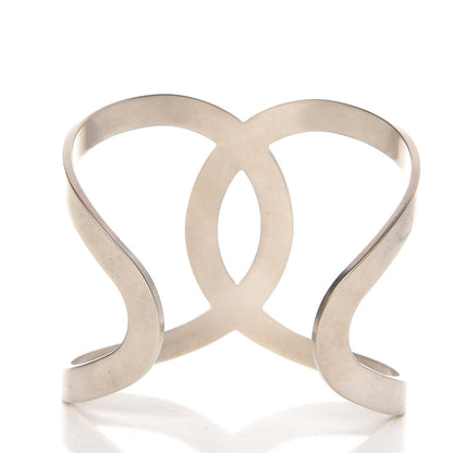 Chanel Metal CC Cuff Silver 4 of 5