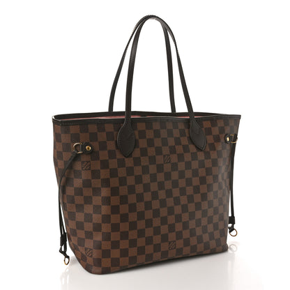 Louis Vuitton Damier Ebene Neo Neverfull MM Rose Ballerine 3 of 9