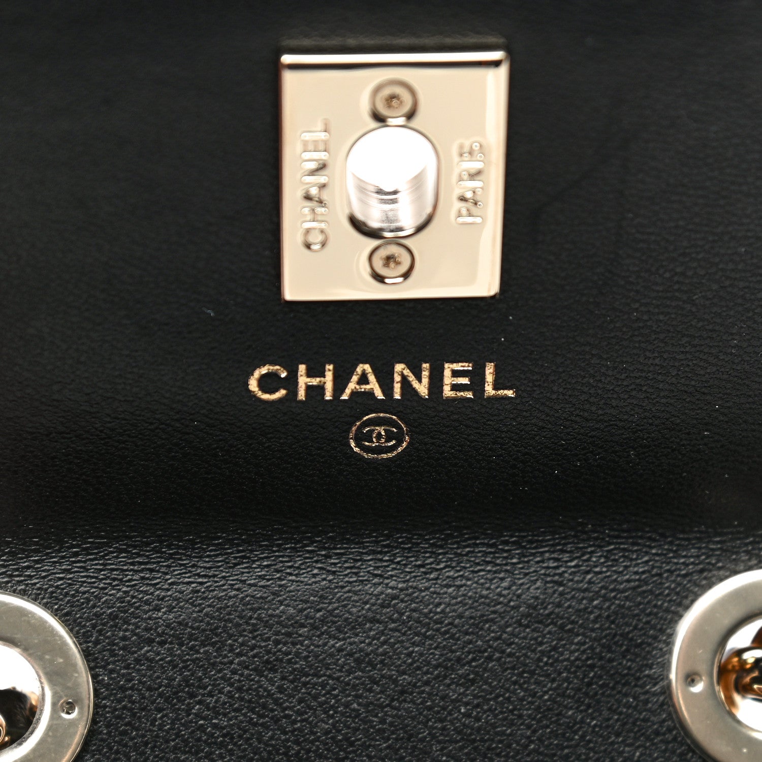 Chanel Lambskin Quilted Trendy CC Card Holder On Chain Black 5 of 12