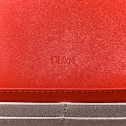 Chloe Calfskin Alphabet Long Wallet Orange Multicolor 7 of 11