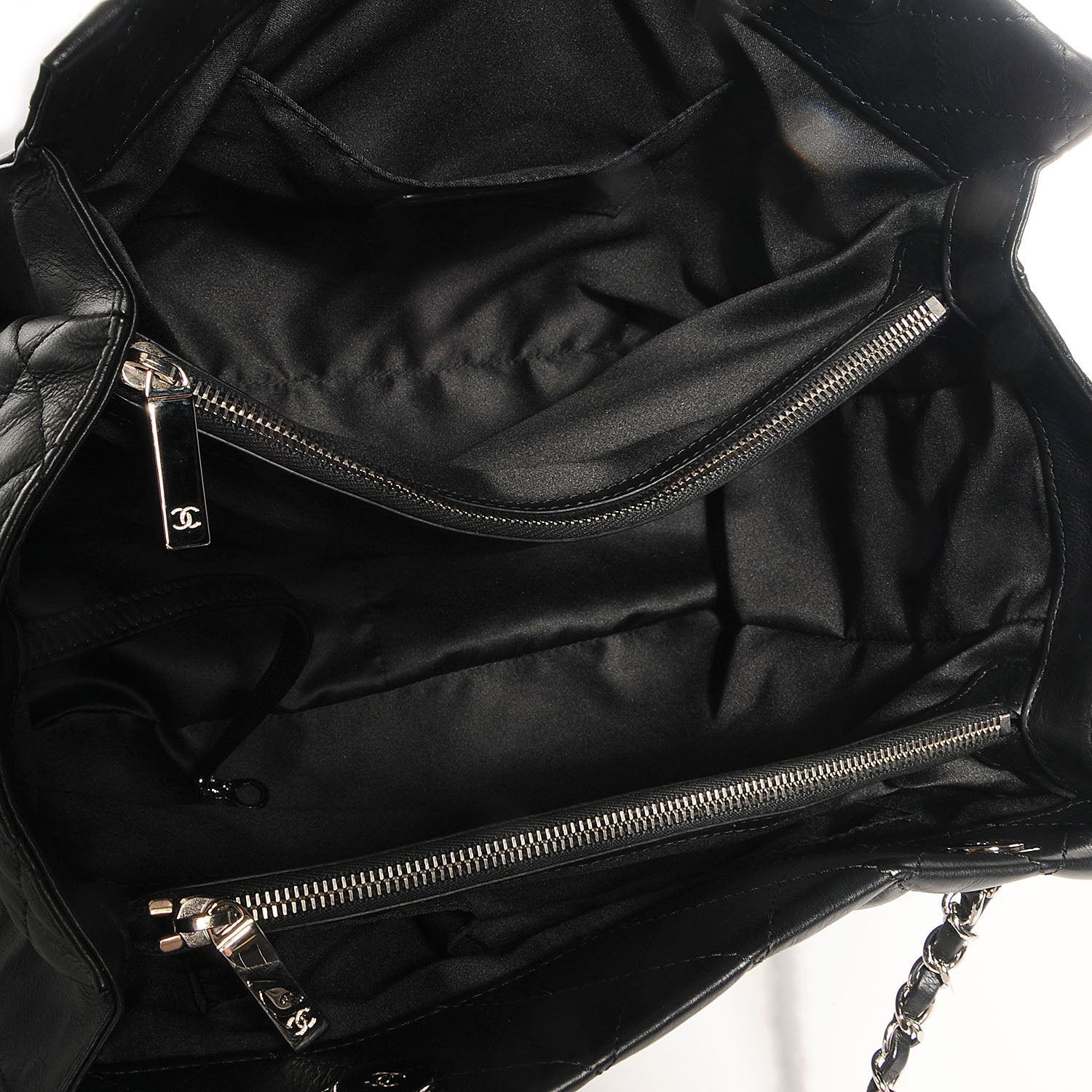 Chanel Calfskin Quilted Chic and Soft Large Shopping Tote Black 6 of 8