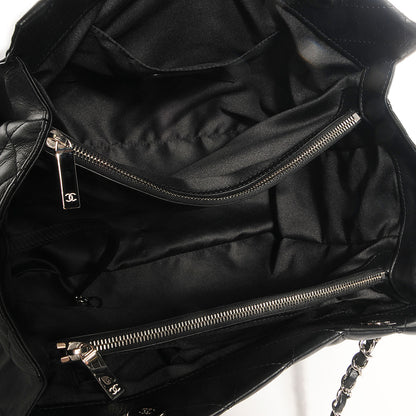 Chanel Calfskin Quilted Chic and Soft Large Shopping Tote Black 6 of 8