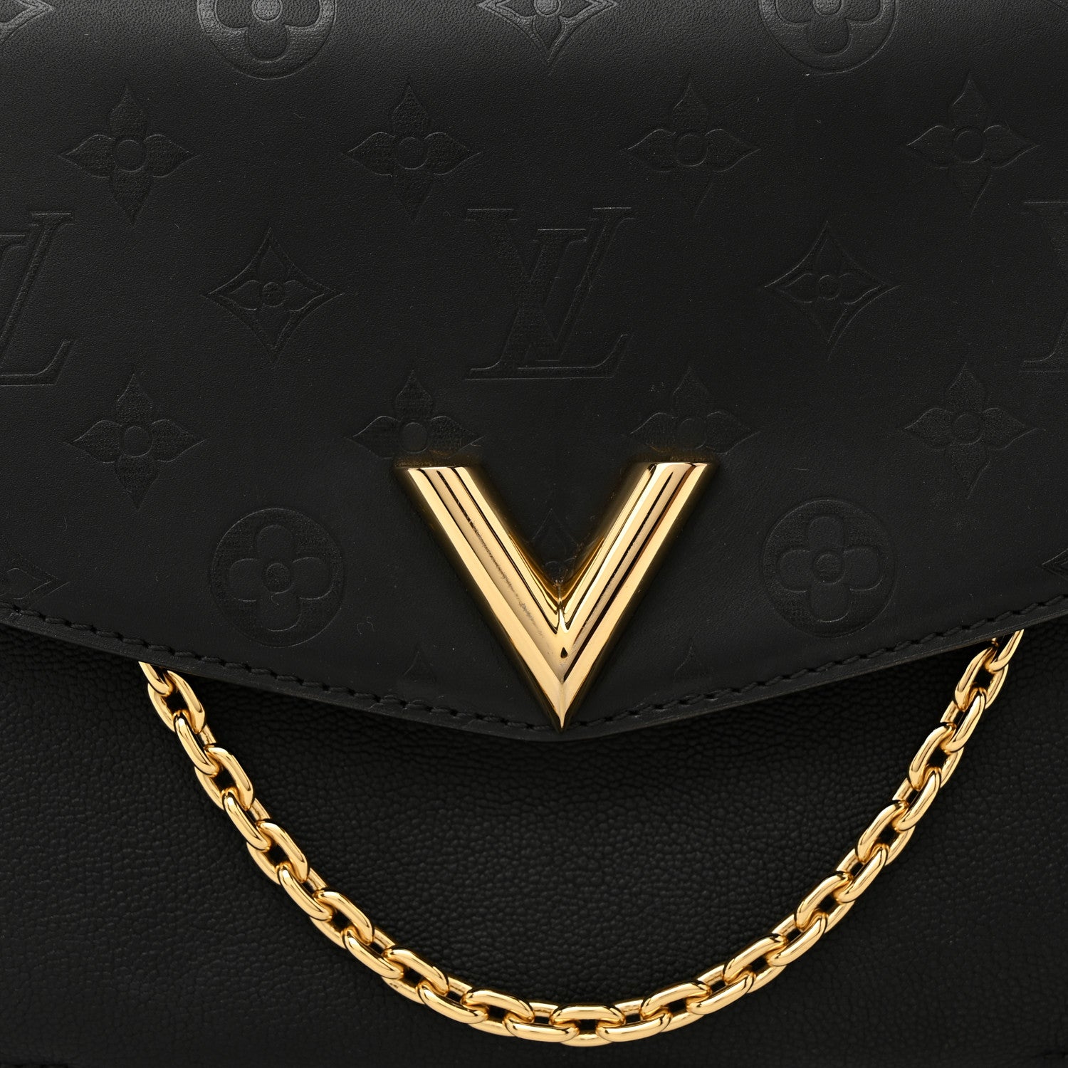 Louis Vuitton Calfskin Monogram Very Messenger Black 7 of 10