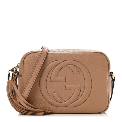 Gucci Pebbled Calfskin Small Soho Disco Bag Camelia 1 of 11