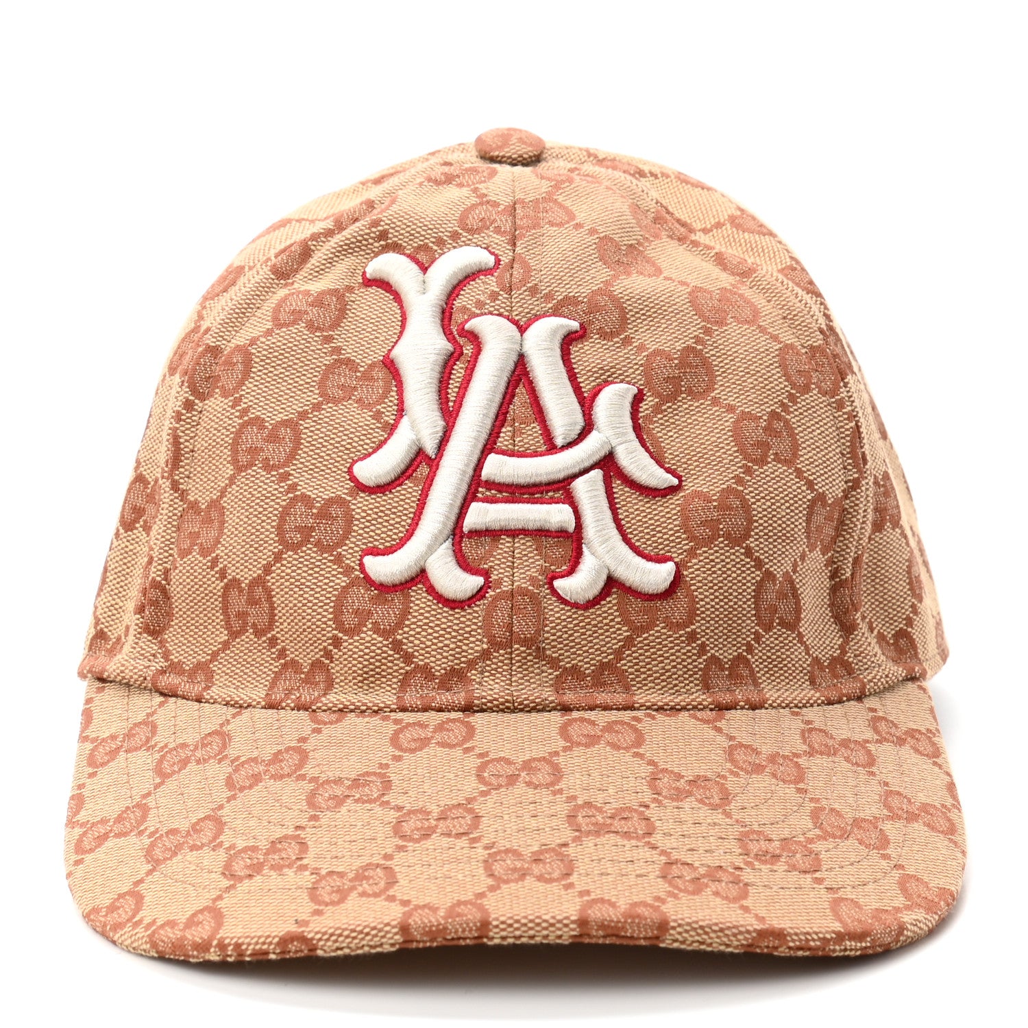 Gucci X MLB Monogram LA Dodgers Baseball Hat 57-61 Beige Ruggine 3 of 9