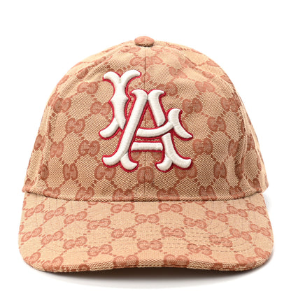 Gucci X MLB Monogram LA Dodgers Baseball Hat 57-61 Beige Ruggine 3 of 9