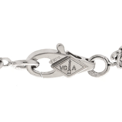 Van Cleef & Arpels 18K White Gold Diamond 6 Motifs Sweet Alhambra Bracelet 6 of 7