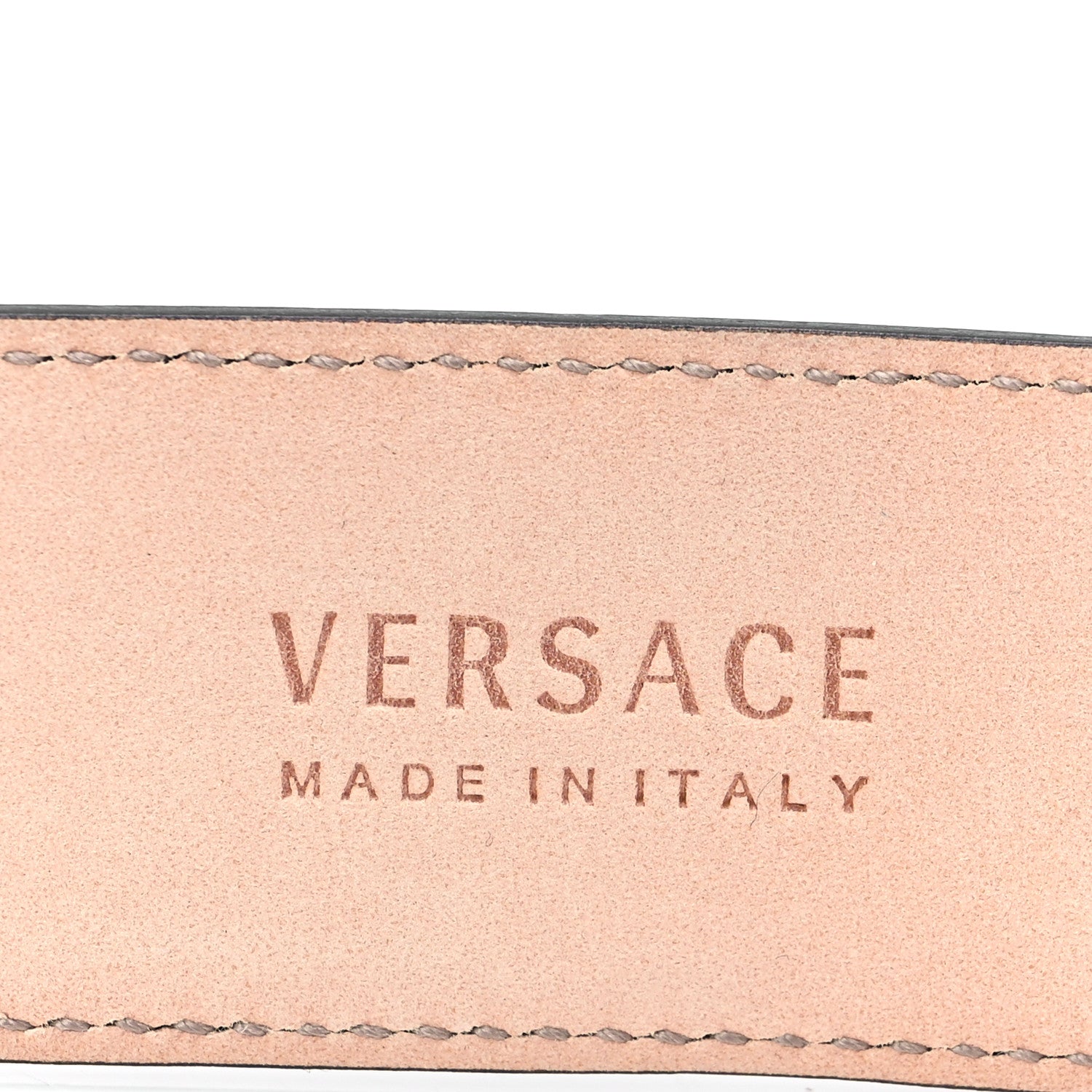Versace Calfskin Tribute Wide Belt 95 38 Black 3 of 6