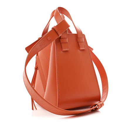 Loewe Satin Calfskin Compact Hammock Shoulder Bag Orange 3 of 10
