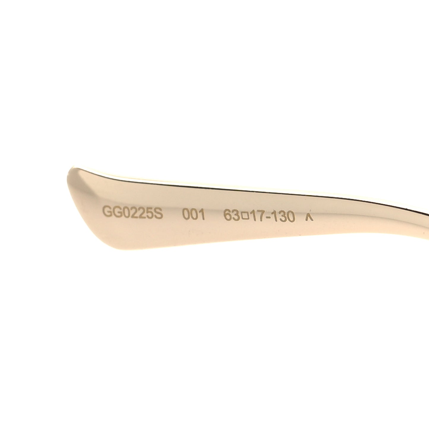 Metal Oversized Round Frame GG0225S Sunglasses Gold