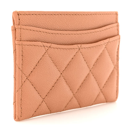 Chanel Caviar Quilted Card Holder Brown 3 of 9