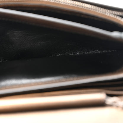 Bottega Veneta Metallic Nappa Intrecciato Continental Wallet on Chain Dark Copper 5 of 14