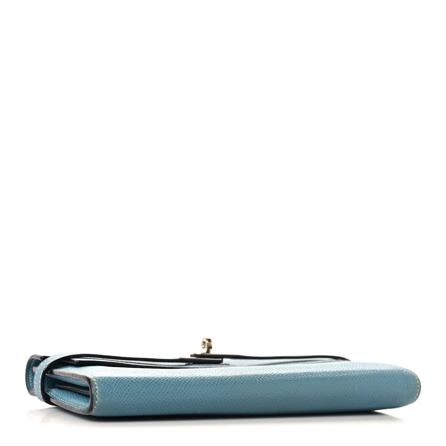 Hermes Epsom Kelly Longue Wallet Blue Jean 4 of 13