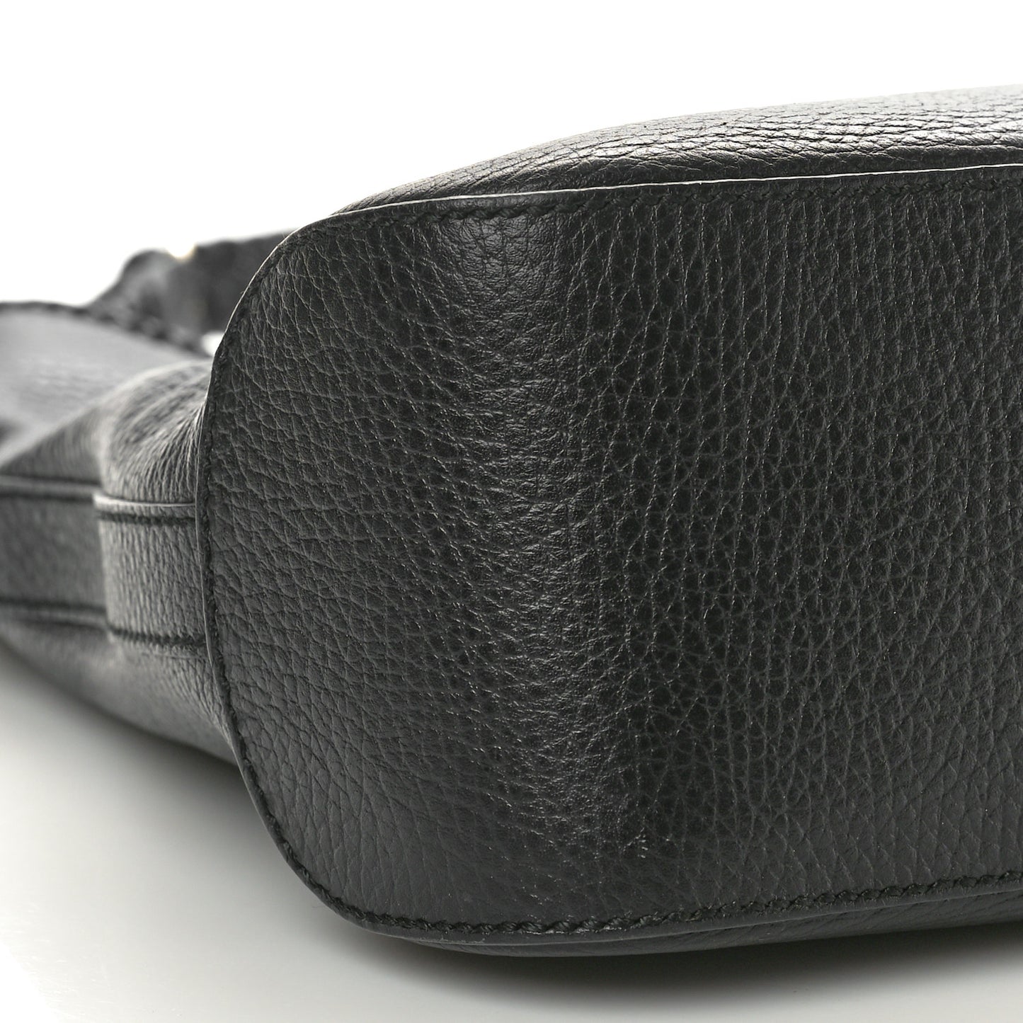 Pebbled Calfskin Medium Marrakech Hobo Black