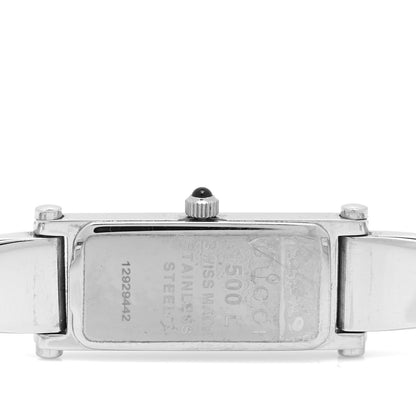 Gucci Stainless Steel Diamond Pink Mother of Pearl 12mm 1500L Horsebit Quartz Watch 4 of 4