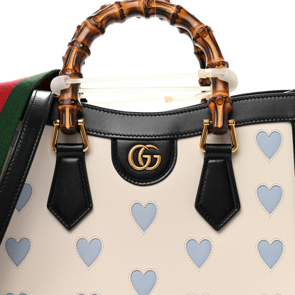 Gucci Calfskin Lovelight Small Diana Tote Bag Mystic White Paradise Cloude Multicolor 8 of 10