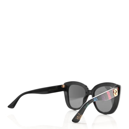 Gucci Acetate Glitter Sunglasses GG0327S Black 4 of 8