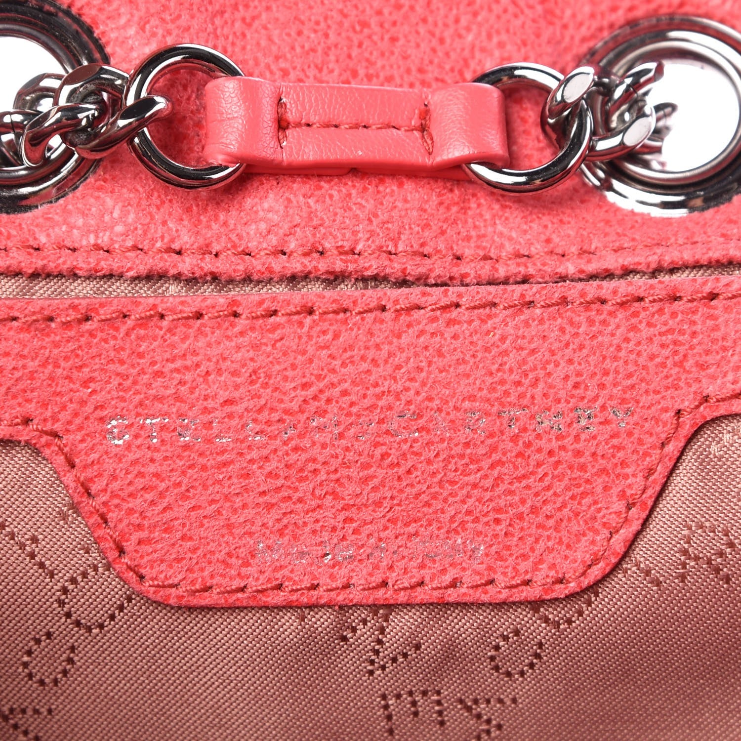falabella quilted mini backpack Stella McCartney Shaggy Deer Quilted Mini Falabella Backpack Pink Fluo 307853 – FASHIONPHILE