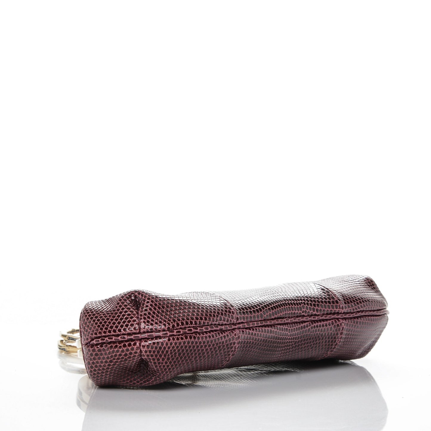 Lizard Bamboo Tom Ford Evening Bag Bordeaux