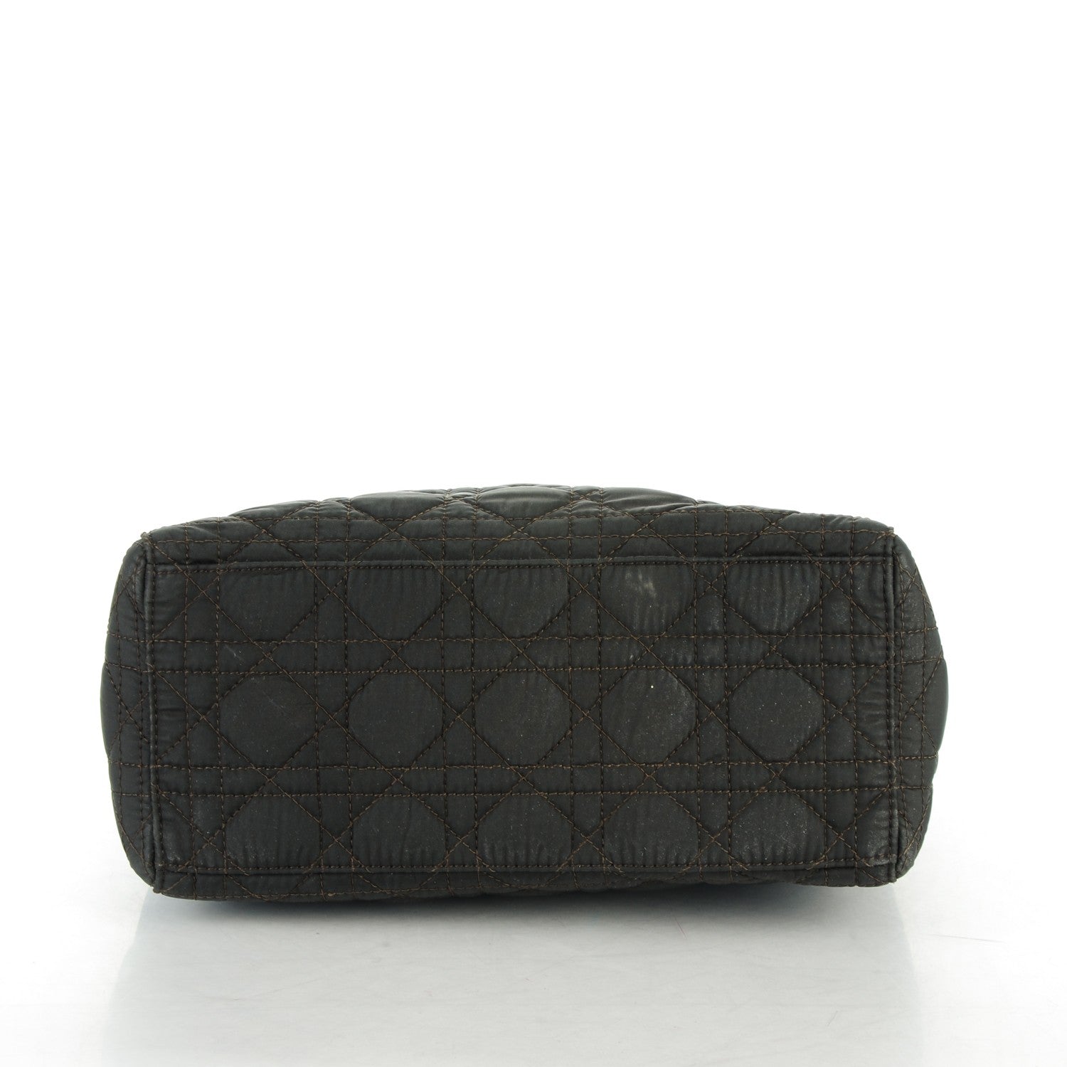 Christian Dior Nylon Cannage Medium Lady Dior Marron Fonce 5 of 9