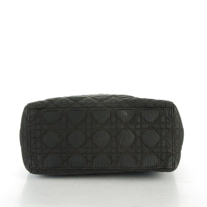 Christian Dior Nylon Cannage Medium Lady Dior Marron Fonce 5 of 9