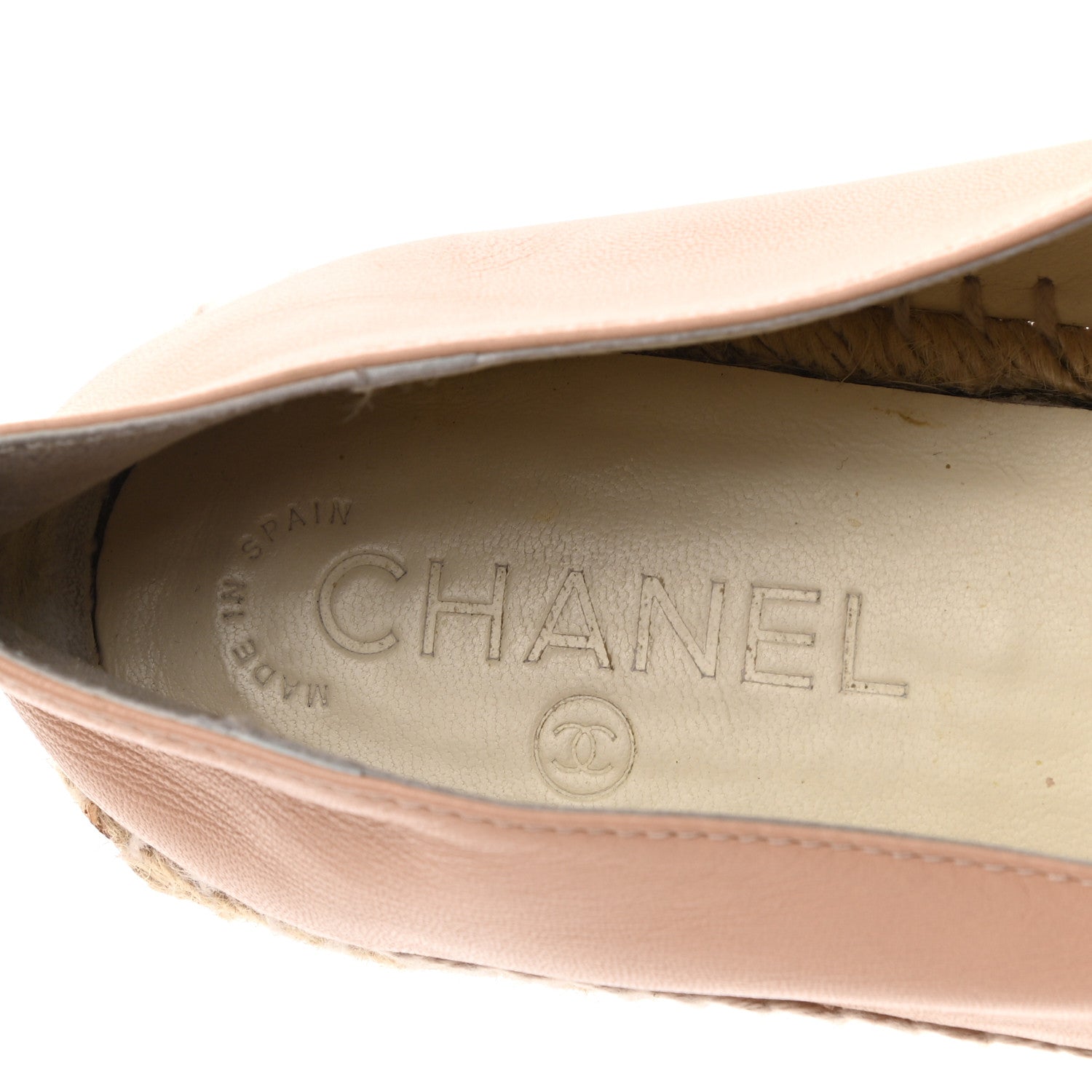 Chanel Lambskin CC Espadrilles 41 Beige 7 of 9