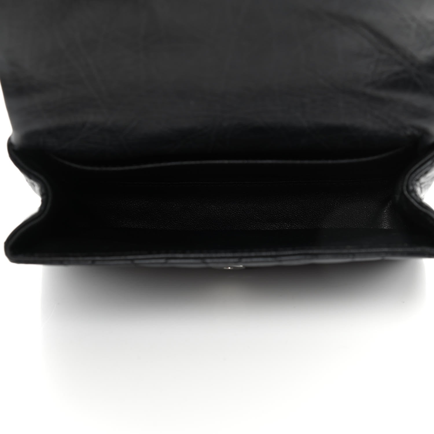 Chanel Calfskin Quilted 2.55 Reissue Flap Belt Bag Clutch Black 4 of 4