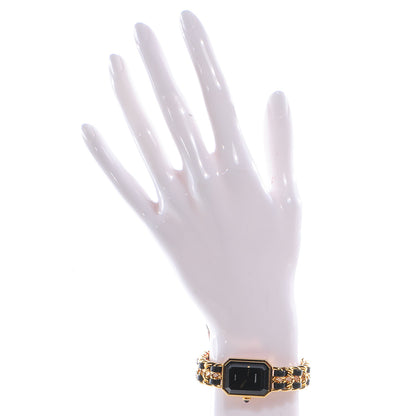 Chanel Stainless Steel Lambskin 20mm Chain Premiere Quartz Watch Gold L 2 of 7