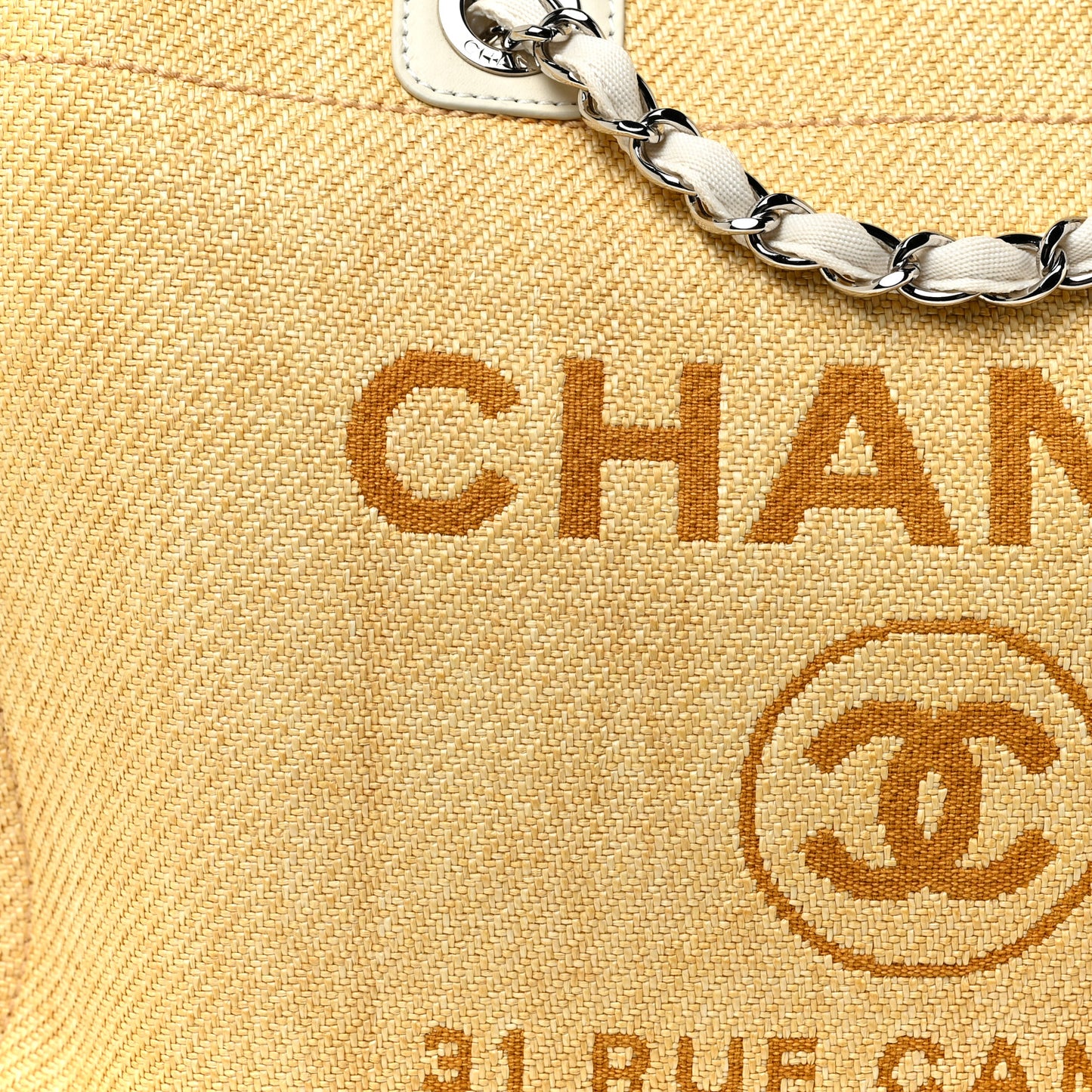 Canvas Medium Deauville Tote Light Yellow