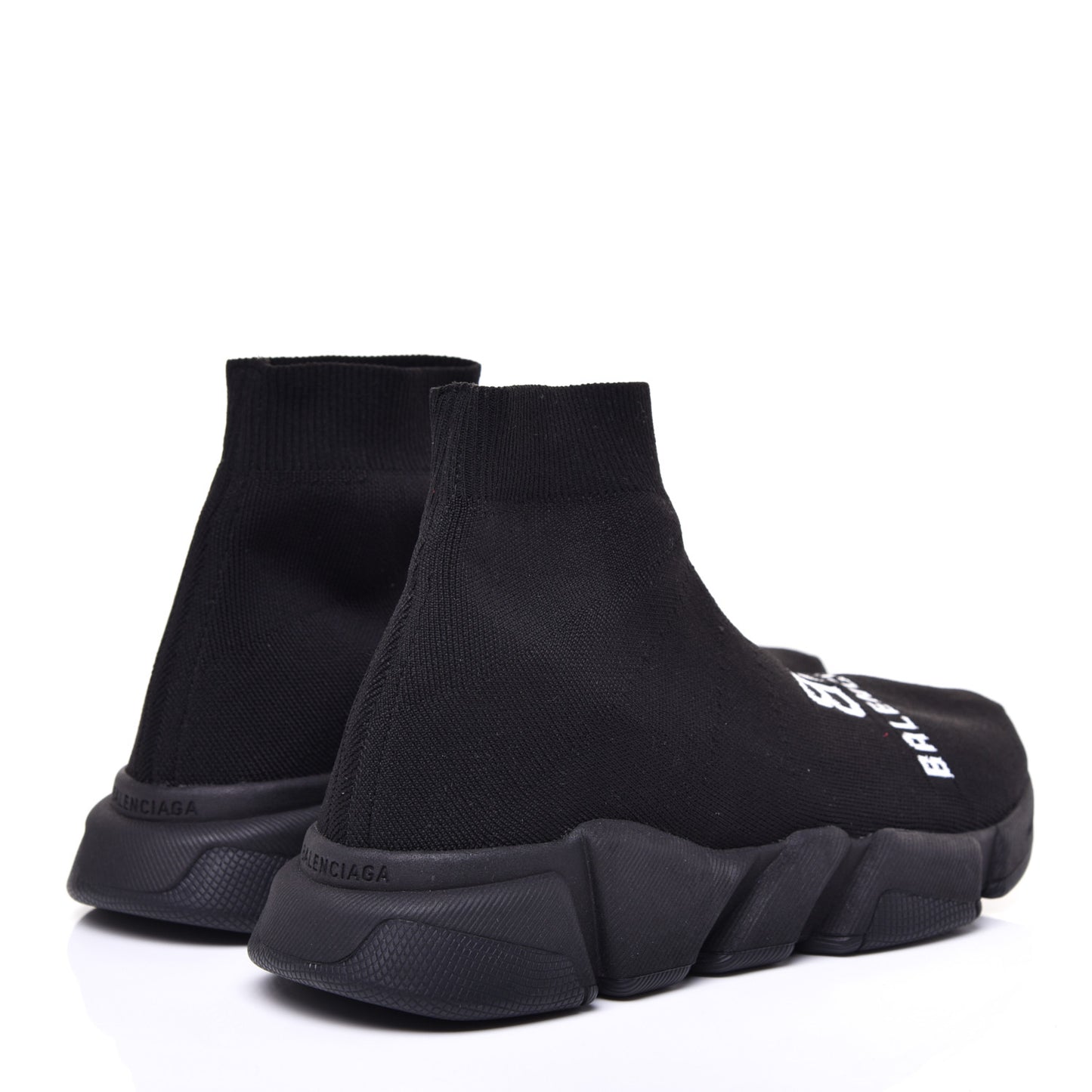 Neoprene Knit Logo Womens Speed Sneakers 39 Black