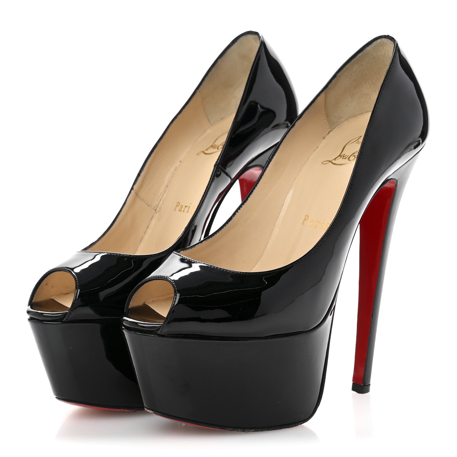 Christian Louboutin Patent Jamie 160 Pumps 37 Black 4 of 10