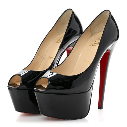 Christian Louboutin Patent Jamie 160 Pumps 37 Black 4 of 10