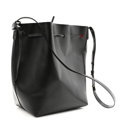 Mansur Gavriel Vegetable Tanned Calfskin Bucket Bag Black Flamma 4 of 10