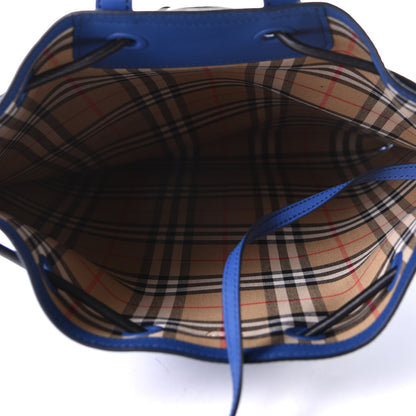 Burberry Soft Calfskin Graffiti Drawstring Backpack Denim Blue 2 of 8