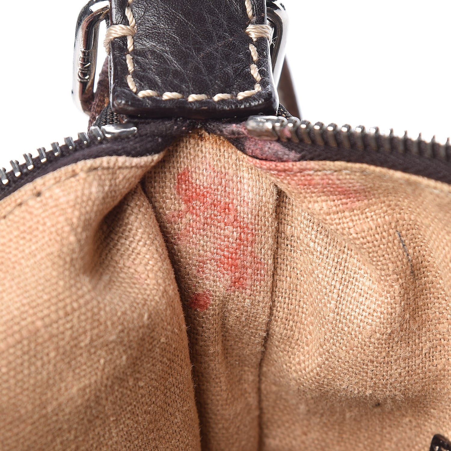 Fendi Zucca Cuoio Romano Selleria Messenger Tobacco Moro 13 of 14