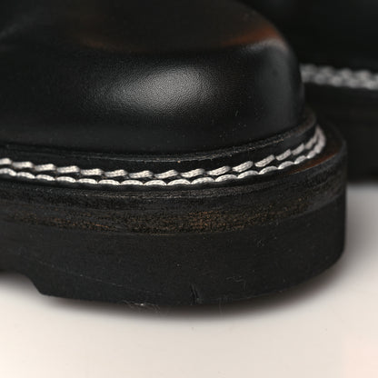 Louis Vuitton Calfskin Monogram Beaubourg Ankle Boots 37.5 Black 7 of 9