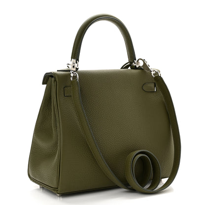 Hermes Togo Kelly Retourne 25 Vert Veronesse 3 of 12