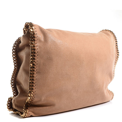 Stella McCartney Faux Leather Shaggy Deer Large Falabella Fold Over Tote 3 of 10
