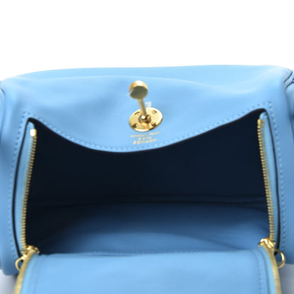 Hermes Swift Mini Lindy 20 Bleu Du Nord 4 of 9