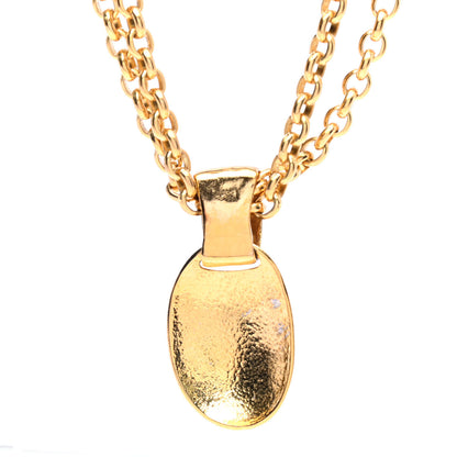 Chanel Chain CC Pendant Necklace Gold 3 of 4