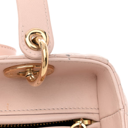Christian Dior Lambskin Cannage Medium Lady Dior Light Pink 13 of 15
